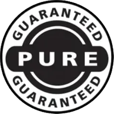 Badge reading pure guaranteed