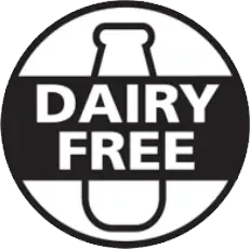 Badge reading dairy free